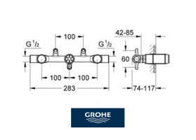 GROHE EMPOTRADO LAVABO MURAL